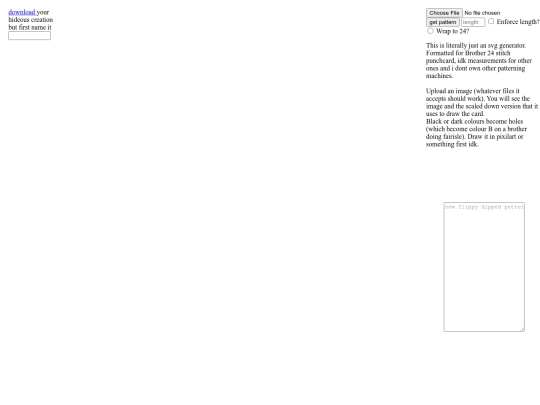 imageToPunchcard screenshot