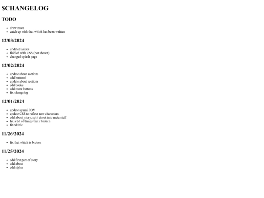 changelog screenshot