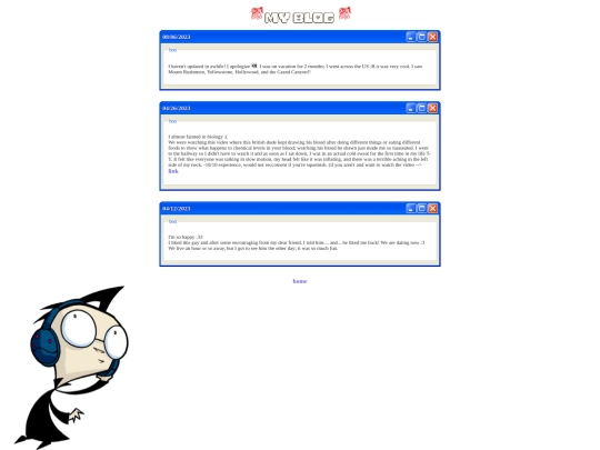blog screenshot