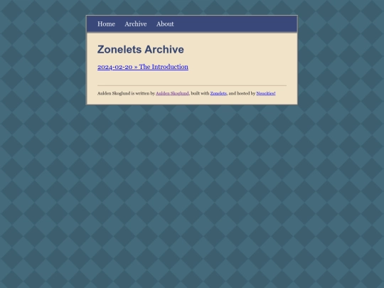 archive screenshot