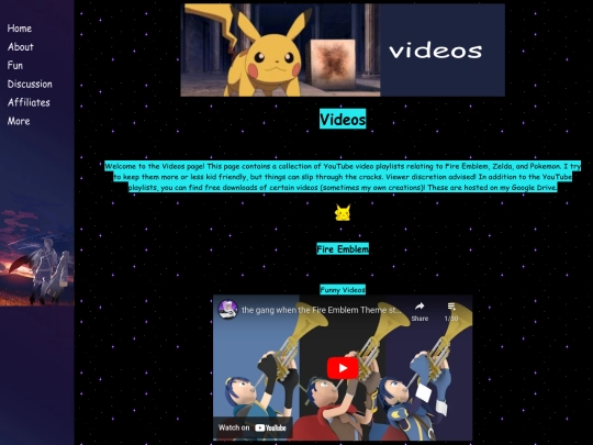 videos screenshot
