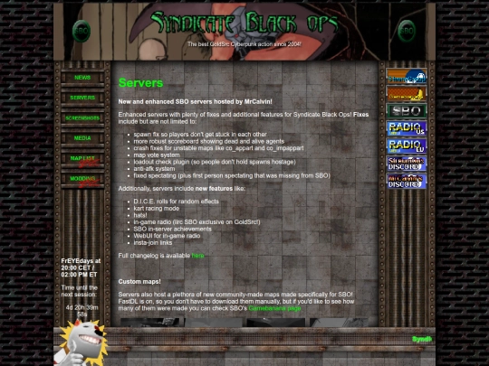 servers screenshot