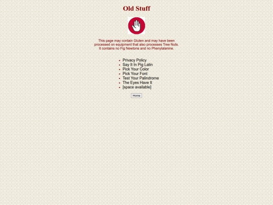 oldstuff screenshot