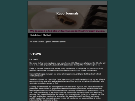 lifejournal/home screenshot