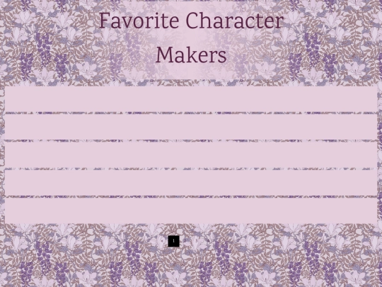 Characters/-favCharMakers screenshot