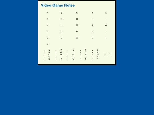 video_game_notes screenshot