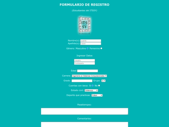 registro screenshot