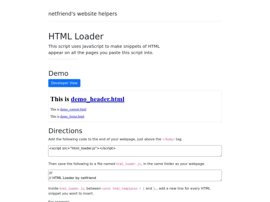 html-loader screenshot