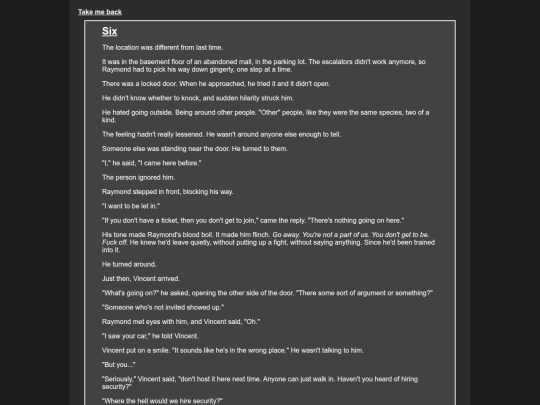 Chapters/six screenshot