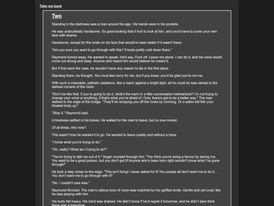 Chapters/two screenshot