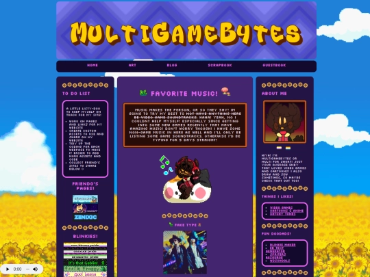 about/music screenshot