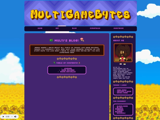 blog screenshot