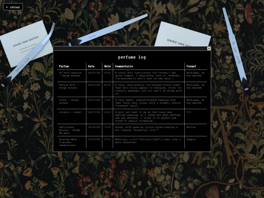 perfume screenshot
