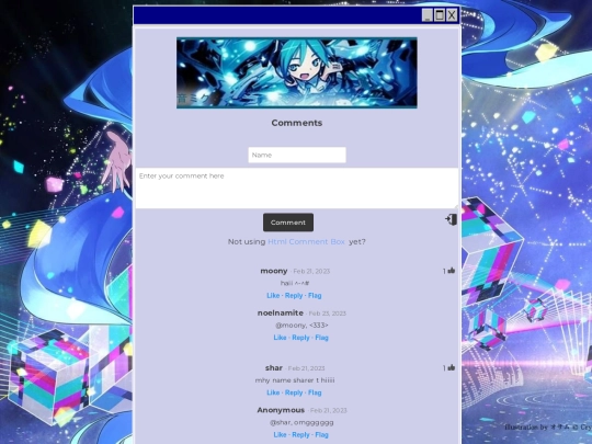 guestbook screenshot