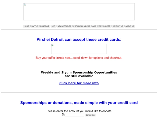Donations screenshot