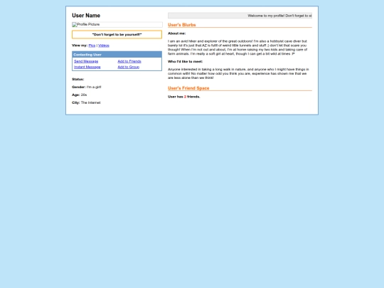 aboutme screenshot
