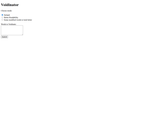 voidinator screenshot