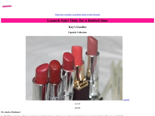 project/products screenshot