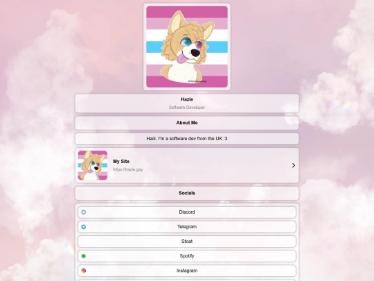bio screenshot