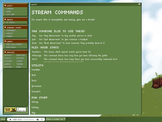 commands screenshot