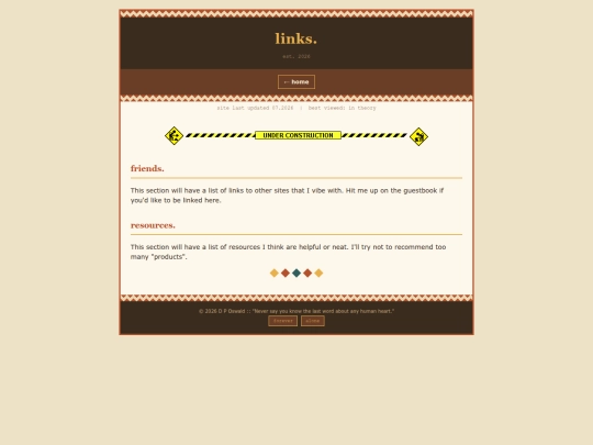 links screenshot