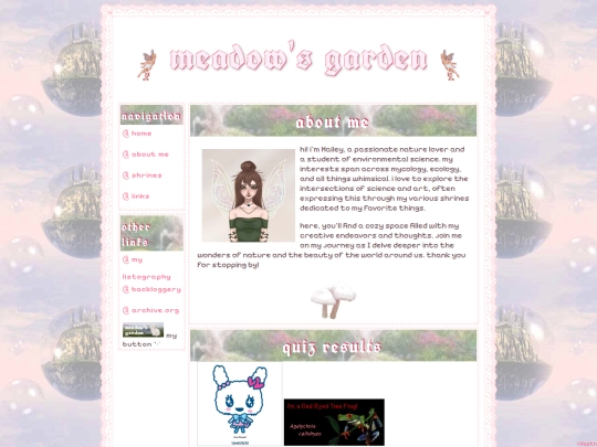 aboutme screenshot