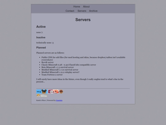 servers screenshot