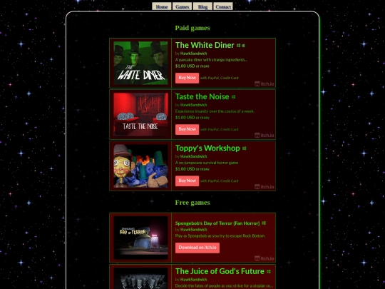 games screenshot