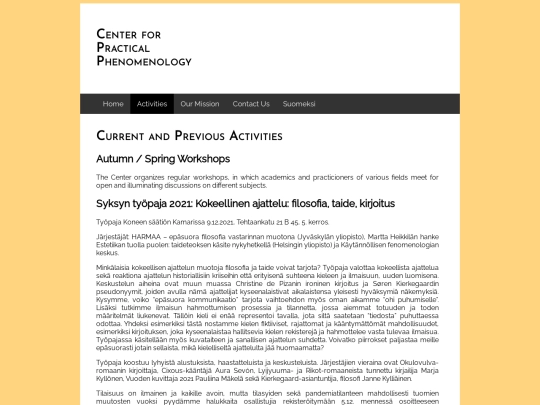 activities screenshot