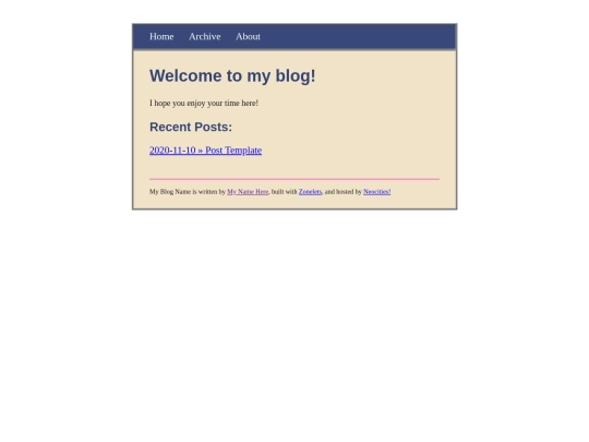 blog screenshot