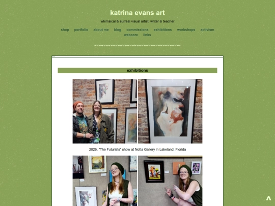 exhibitions screenshot