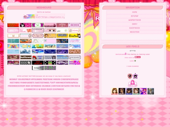 links screenshot