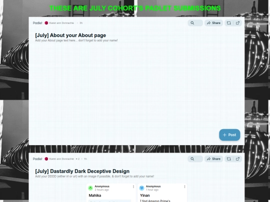 teaching/padlets_july screenshot