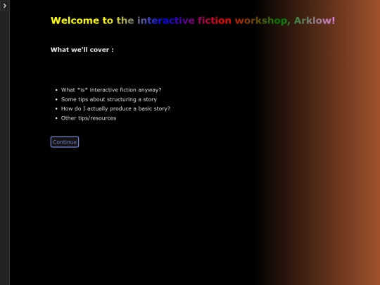 arklow-workshop screenshot