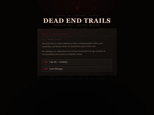 fiction/dead-end-trails screenshot