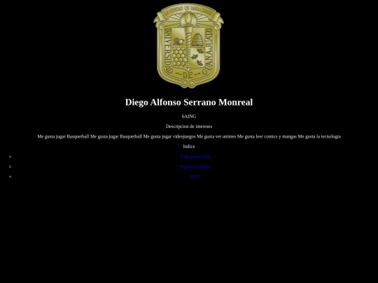 Index screenshot