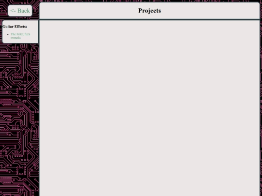 projects screenshot