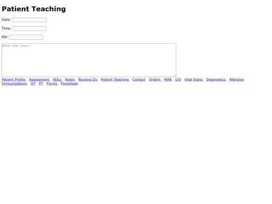 PatientTeaching screenshot
