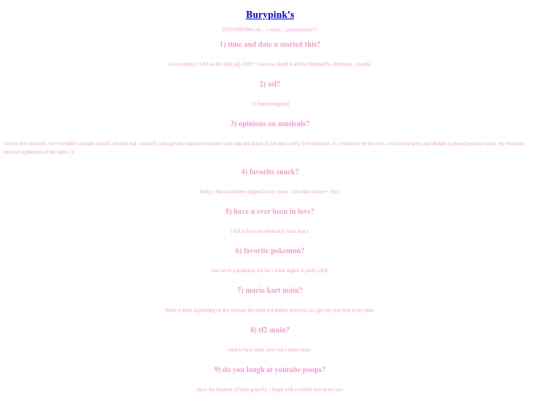 questionnaire screenshot