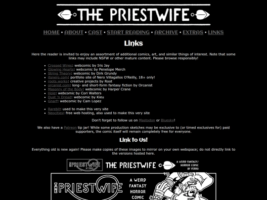 links screenshot