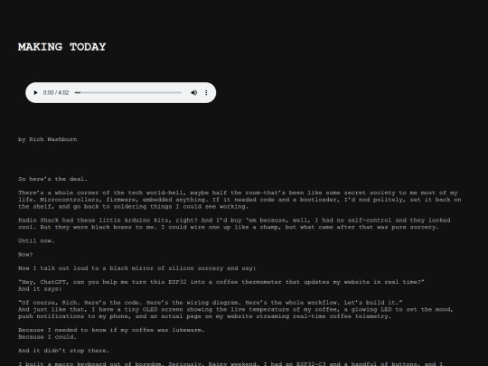 Logs/Making_Today screenshot