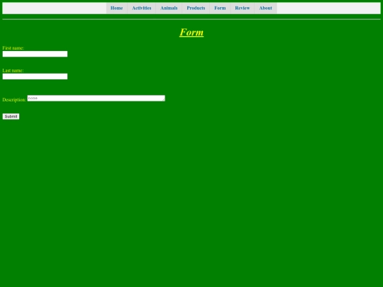 Form screenshot