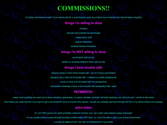 commissions screenshot