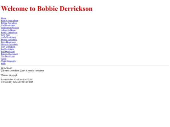 htmllinks/bobbiederrickson screenshot