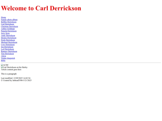 htmllinks/carlderrickson screenshot