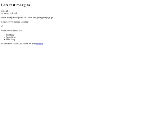 Test/Testing screenshot