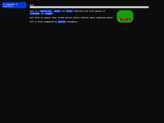database/soil screenshot