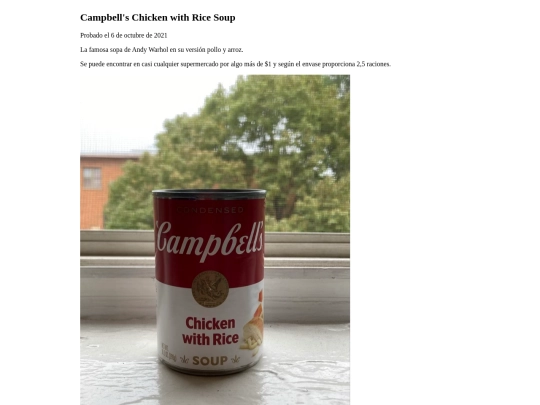 comida/campbells-chicken-rice screenshot