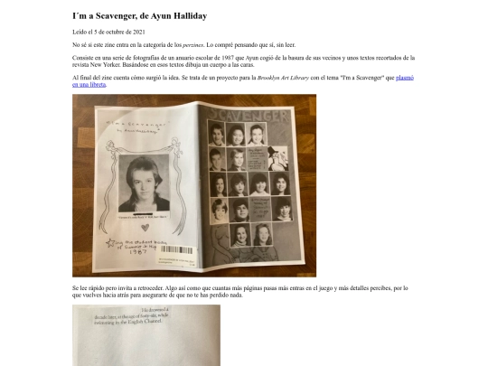 zines/scavenger screenshot