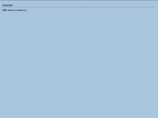 main/update-log screenshot